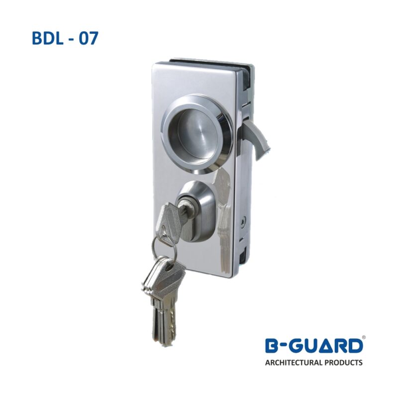 Sliding Door Lock With Round Handel With Satin Finish(BDL-07)