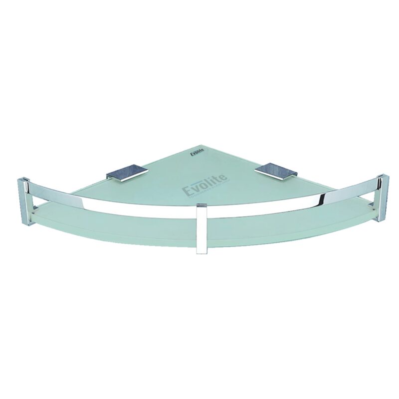 6mm Clear Frosted Toughened Corner Glass Shelves (9x9)(EGS-P099)