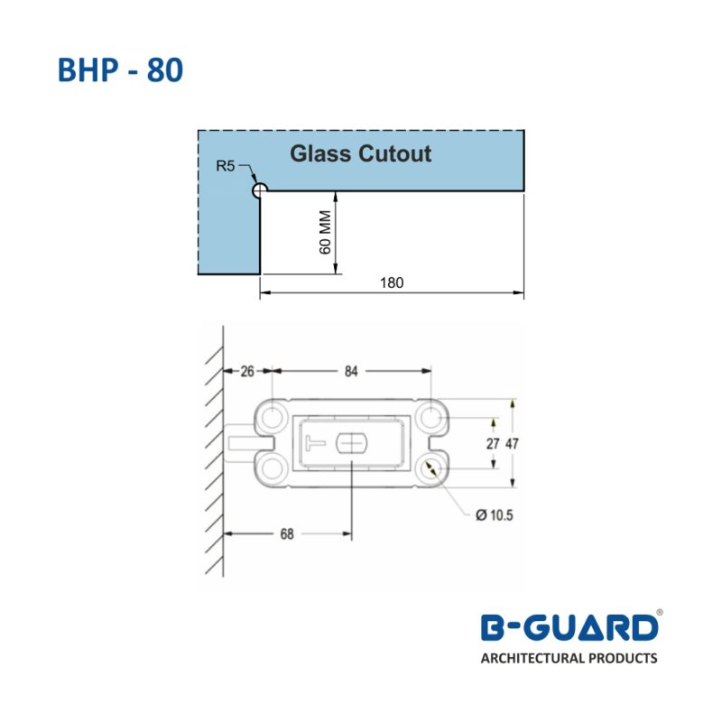 Hydraulic Patch Fitting With Satin Finish(BHP-80) - Image 2