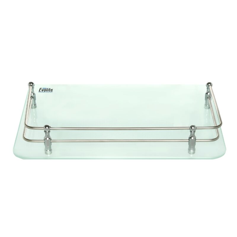 6mm Clear Frosted Toughened Square Glass Shelves (9x15)(EGS-915)