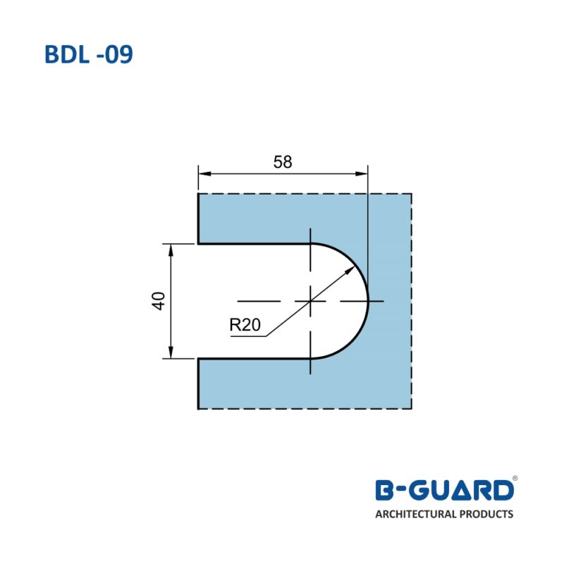 Door Lock For Glass To Wall One Side Key One Side Knob With Strike Plate With Satin Finish (BDL-09) - Image 3