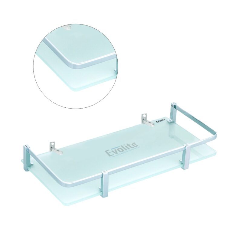 6mm Clear Frosted Toughened Square Glass Shelves (5x18)(EGS-518) - Image 2