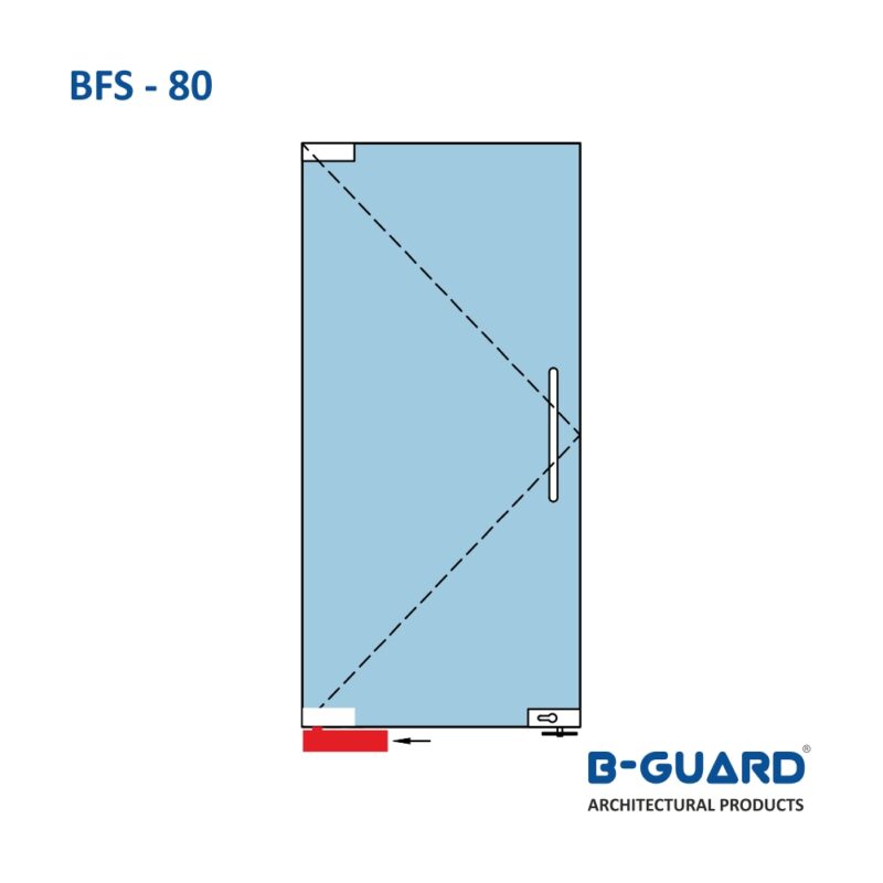Floor Spring With 90° Hold Open (En 3) With Satin Finish(BFS-80) - Image 6