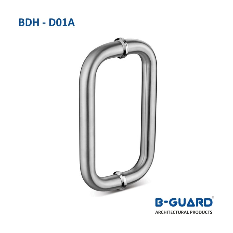 Handle D-Type For Glass Door With Satin Finish(BDH-D01A)
