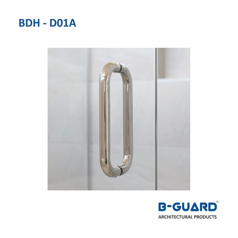 Handle D-Type For Glass Door With Satin Finish(BDH-D01A) - Image 4