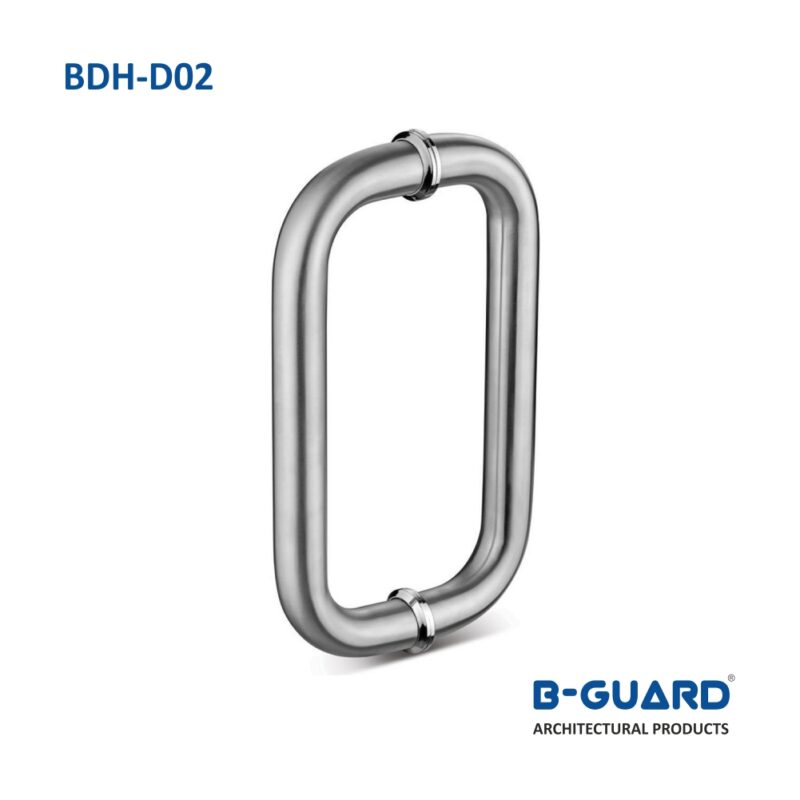 Handle D-Type For Glass Door With Mirror Finish(BDH-D02)