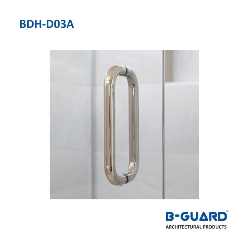 Handle D-Type For Glass Door With Satin Finish(BDH-D03A) - Image 4