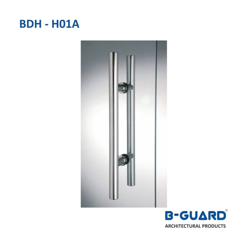 Handle H-Type For Glass Door With Satin Finish(BDH-H01A) - Image 4