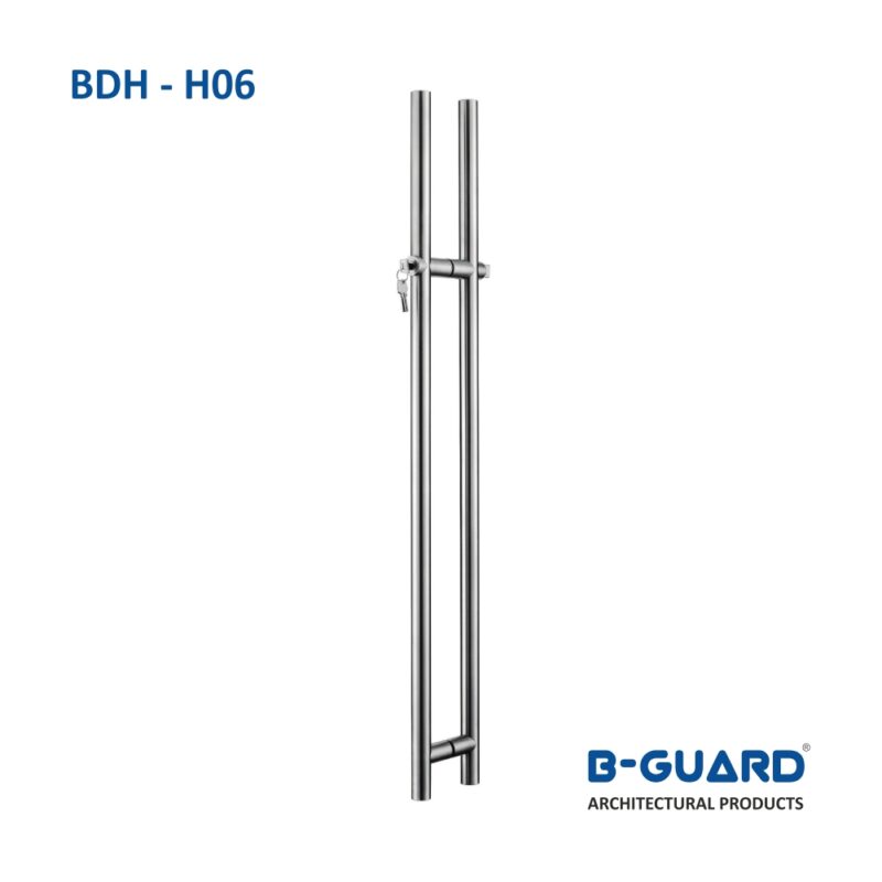 Lock Handle For Glass Door (35*1500) With Satin Finish(BDH-H06)