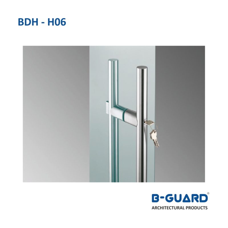Lock Handle For Glass Door (35*1500) With Satin Finish(BDH-H06) - Image 4
