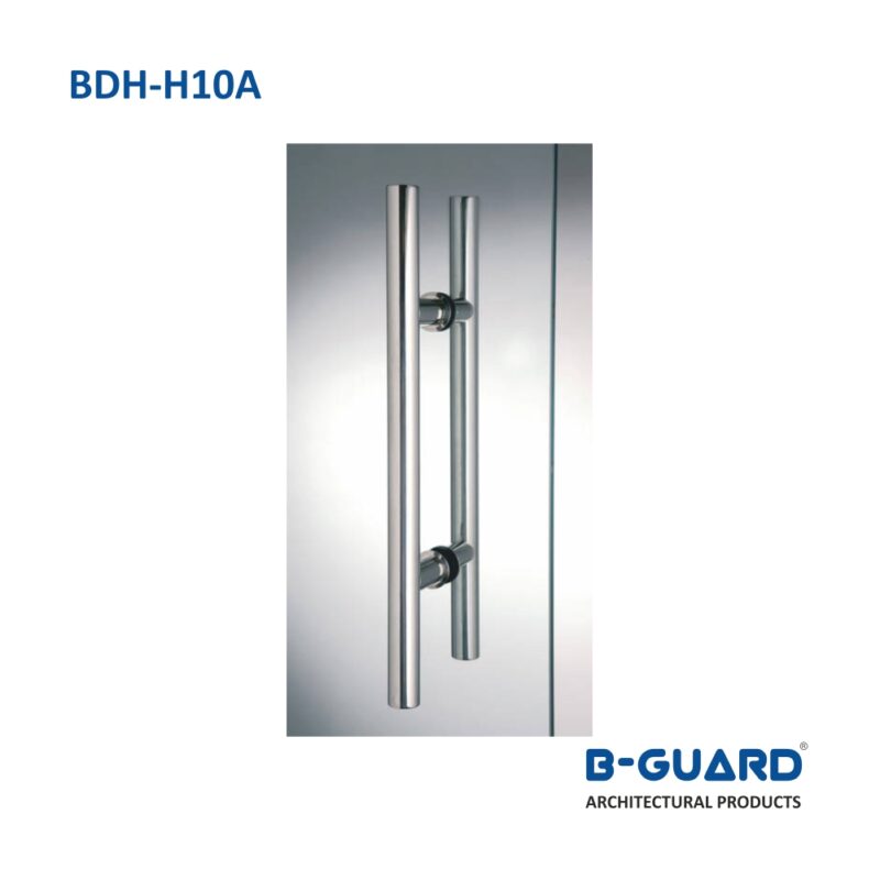Handle H-Type For Glass Door With Satin Finish(BDH-H10A) - Image 4