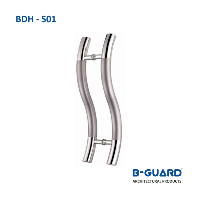 Handle S-Type For Glass Door Finish(BDH-S01)