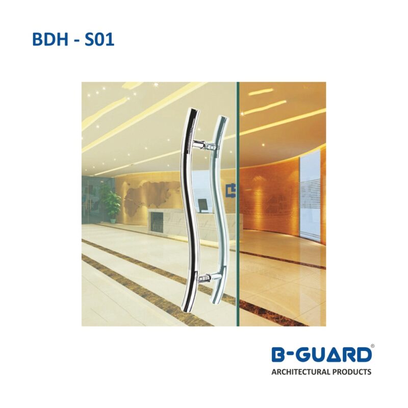 Handle S-Type For Glass Door Finish(BDH-S01) - Image 4