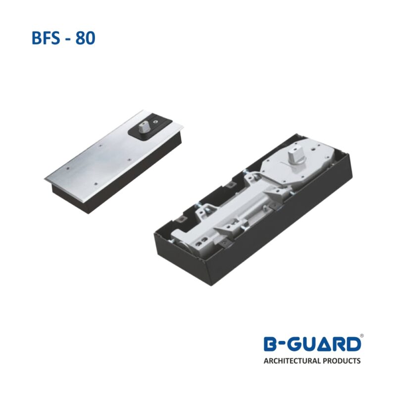 Floor Spring With 90° Hold Open (En 3) With Satin Finish(BFS-80)