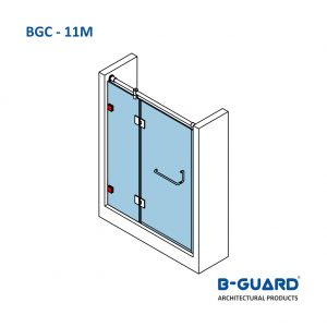 Connector To Join Glass Panel To Wall Or Floor Thickness 4mm With Mirror Finish(BGC-11M)