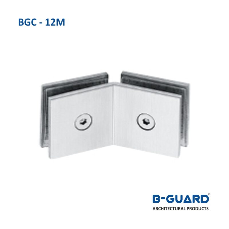 Connector To Join Glass To Glass Panel At 135° Thickness 4mm With Mirror Finish(BGC-12M)