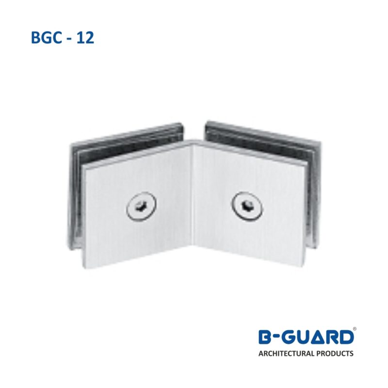 Connector To Join Glass To Glass Panel At 135° Thickness 4mm With Satin Finish(BGC-12)