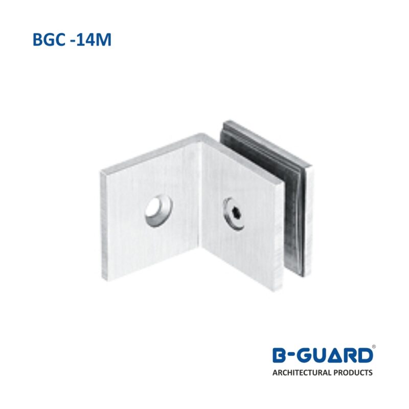 Connector To Join Wall To Glass Panel At 90° Thickness 4mm With Mirror Finish(BGC-14M)