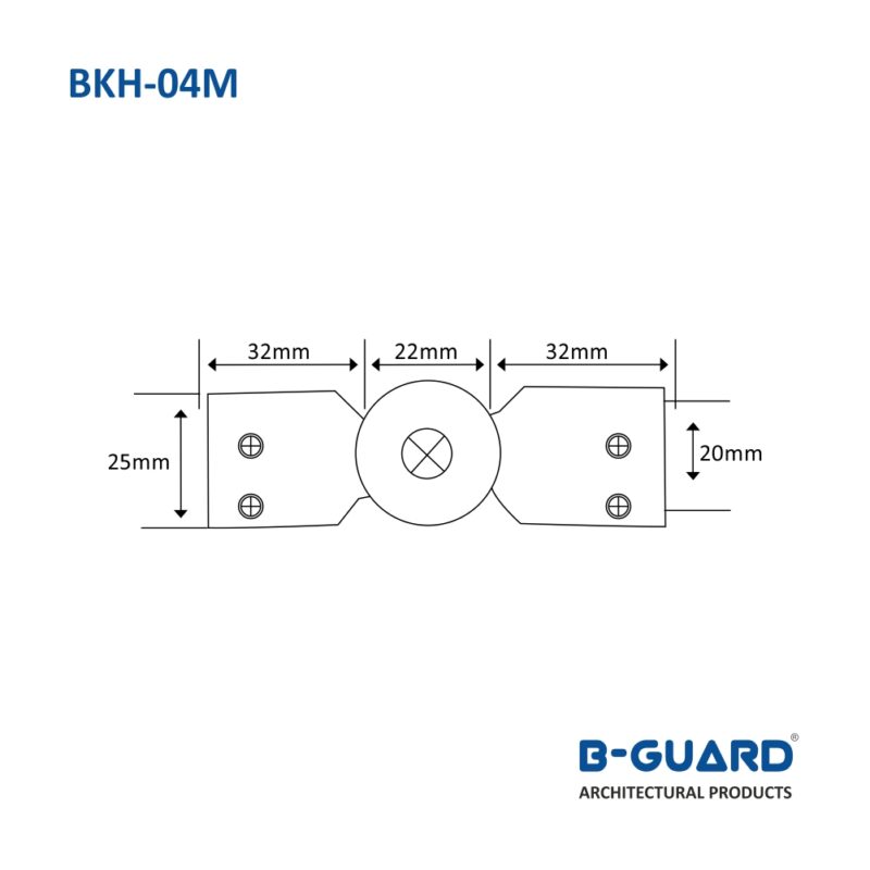 Connector To Join Two Supporting Pipes With Mirror Finish (BKH-04M) - Image 2