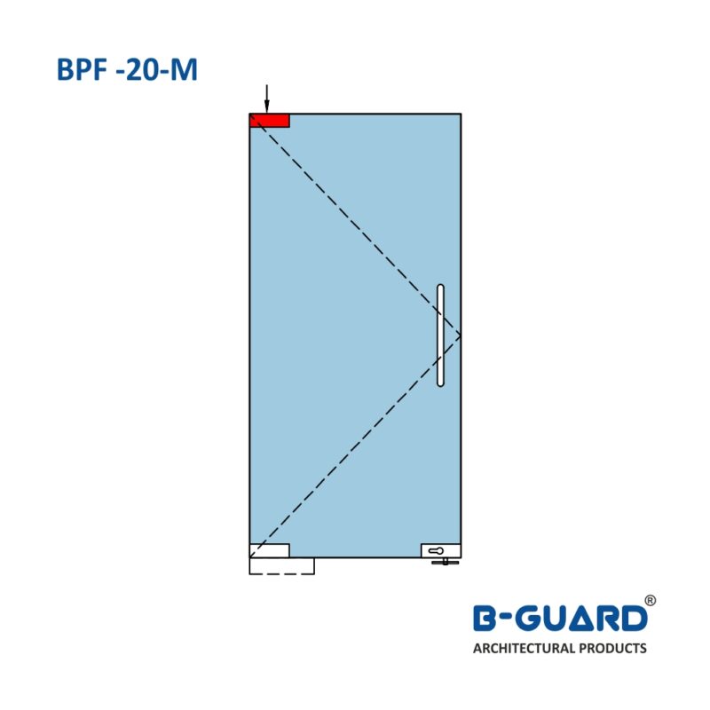 Top Patch  For Glass Door With Mirror Finish (BPF-20M) - Image 4