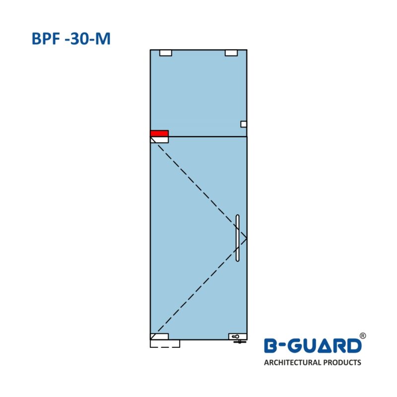 Corner Door Patch To Secure Over Panel With The Side Wall With Mirror Finish(BPF-30M) - Image 3