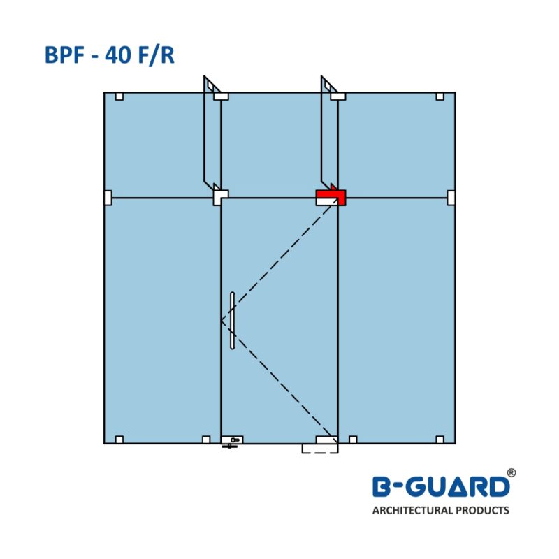 Over Panel Side Panel Connector With Fin Fitting Right / Left With Satin Finish(BPF-40F R) - Image 3