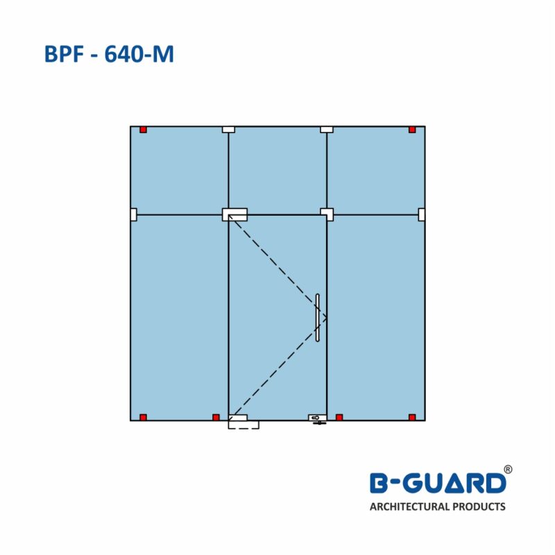 Wall To Fix Glass Connector With Mirror Finish(BPF-640M) - Image 3