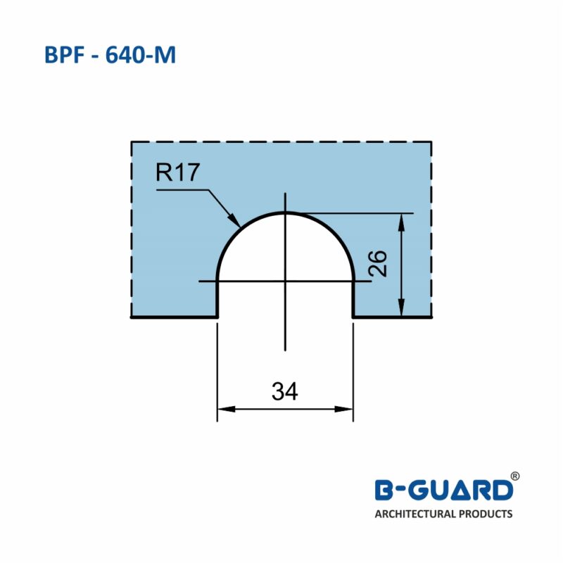 Wall To Fix Glass Connector With Mirror Finish(BPF-640M) - Image 4