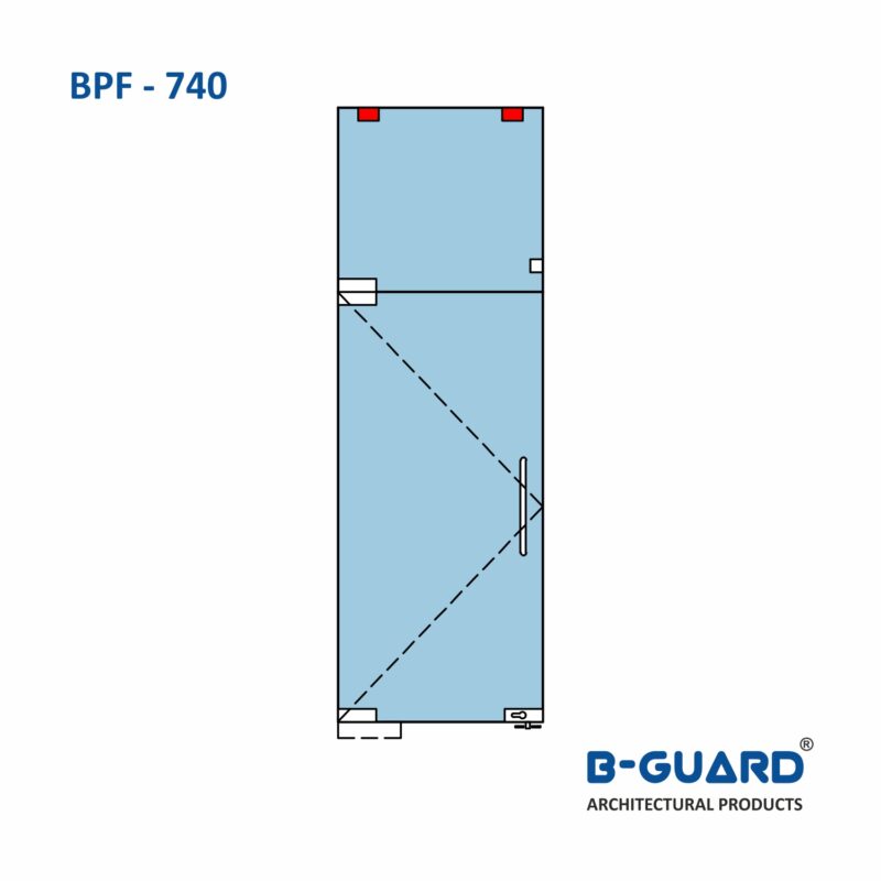 Wall To Fix Glass Connector With Satin Finish(BPF-740) - Image 3