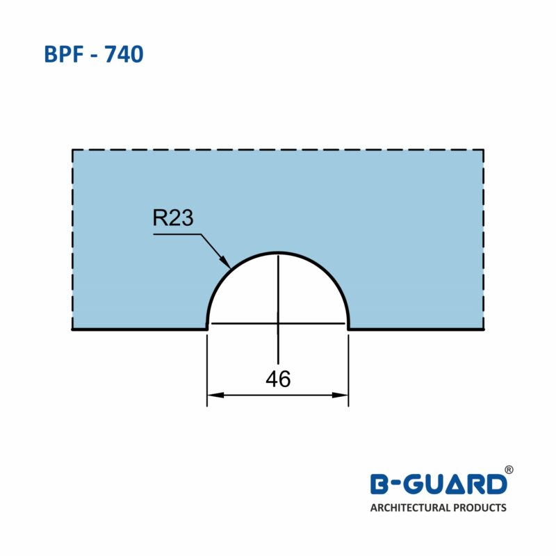 Wall To Fix Glass Connector With Satin Finish(BPF-740) - Image 4
