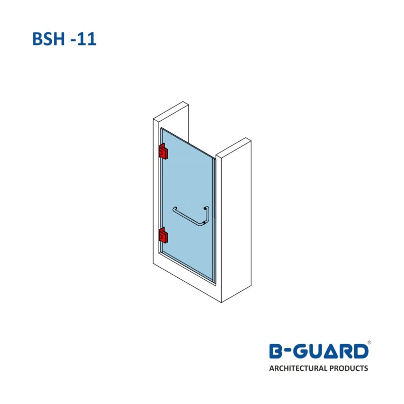 Hinge To Join Glass Door With Wall With Mirror Finish(BSH-11) - Image 3