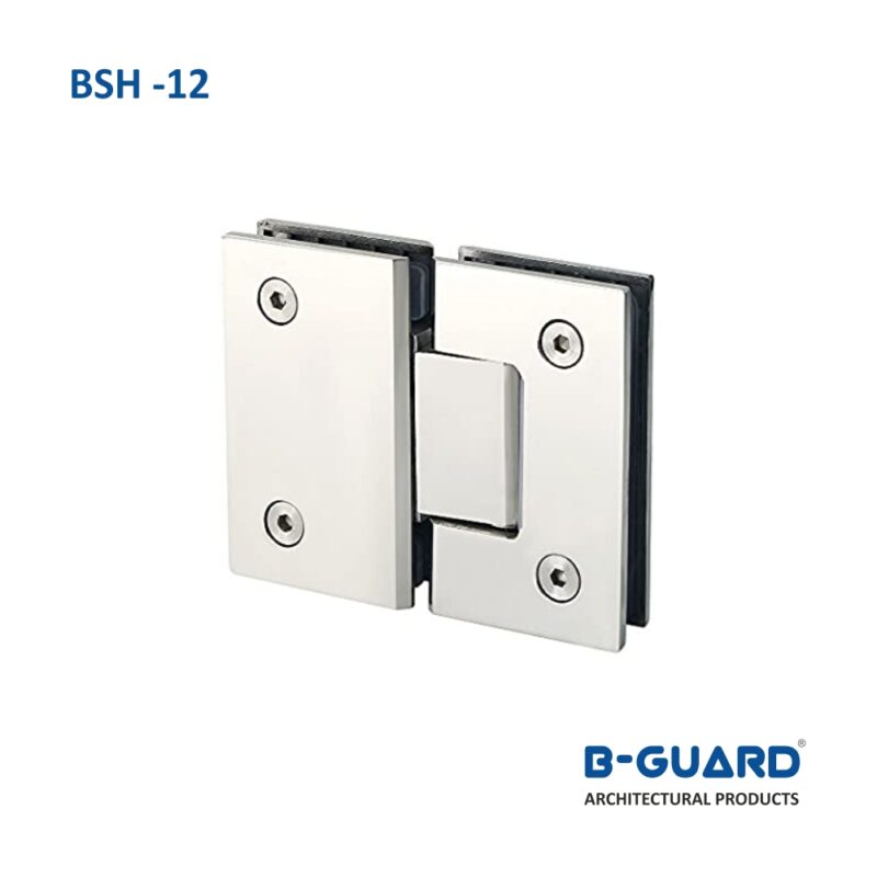 Hinge To Join Glass Door With Fixed Glass At 180° With Satin Finish (BSH-12)