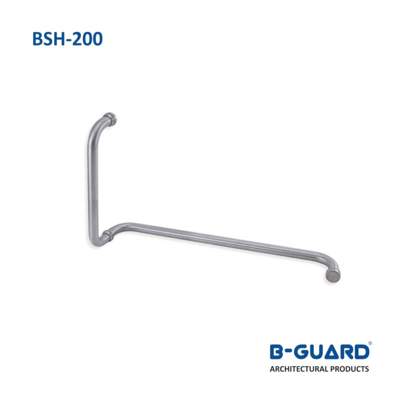 Handle-Cum-Towel Bar For Shower Room With Mirror Finish (BSH-200)