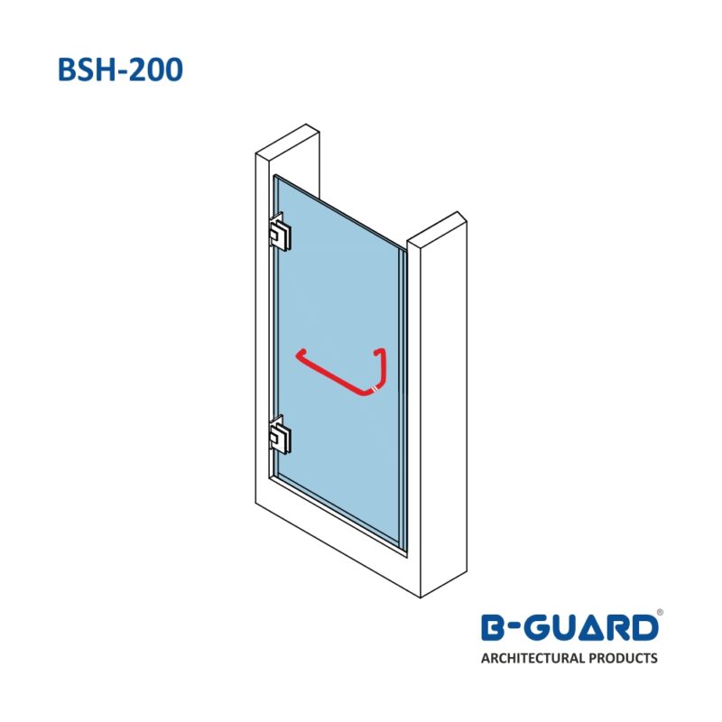 Handle-Cum-Towel Bar For Shower Room With Mirror Finish (BSH-200) - Image 3
