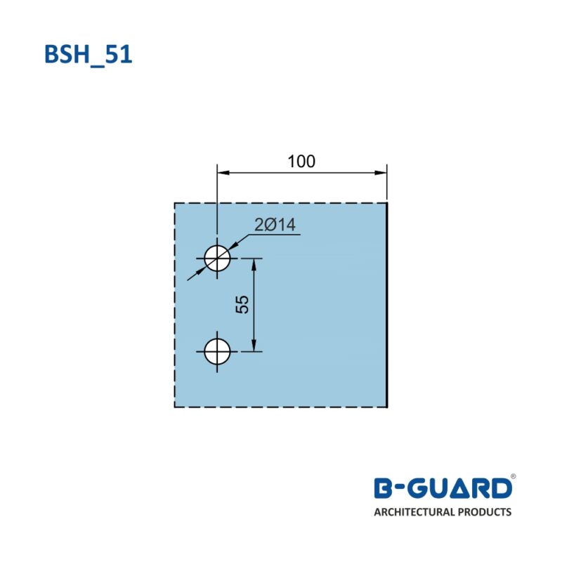 Sliding Glass Door Handle(BSH-51) - Image 2