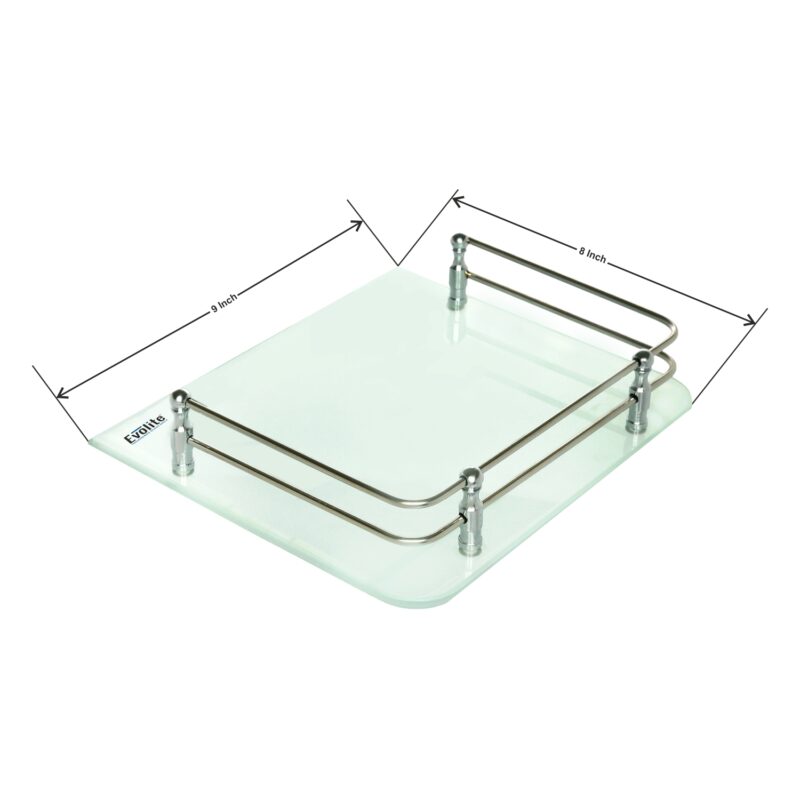 6mm Clear Frosted Toughened Square Glass Shelves (9x8)(EGS-098) - Image 2