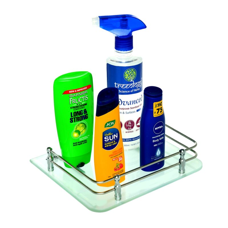 6mm Clear Frosted Toughened Square Glass Shelves (9x8)(EGS-098) - Image 3