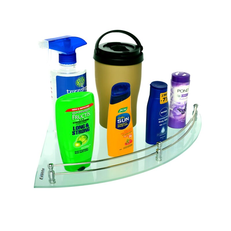 6mm Clear Frosted Toughened Corner Glass Shelves (12x12)(EGS-1212) - Image 3