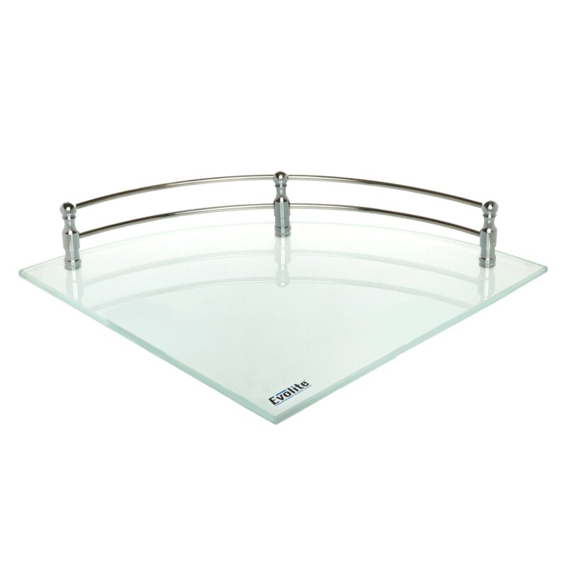 6mm Clear Frosted Toughened Corner Glass Shelves (12x12)(EGS-1212) - Image 4