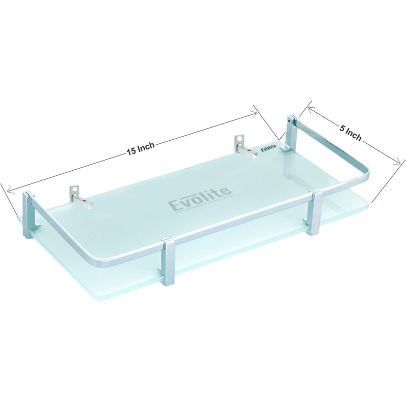 6mm Clear Frosted Toughened Square Glass Shelves (5x15)(EGS-P515) - Image 2